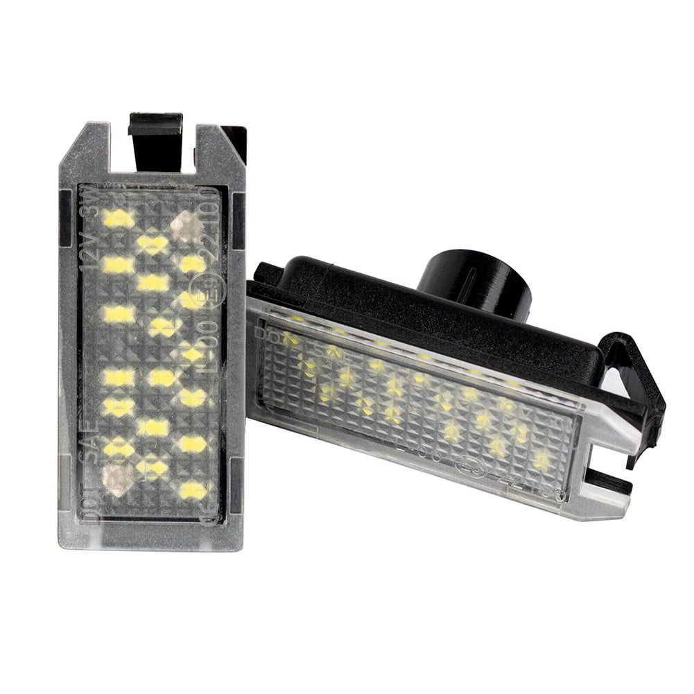 2X White Led License Plate Light For Jeep Grand Cherokee 2014-2020