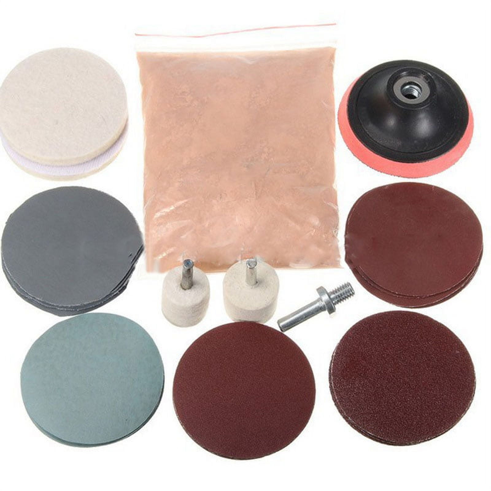 32x Car Glass Polishing Kit Deep Scratch Remover Tool w/ Cerium Oxide Powder USA