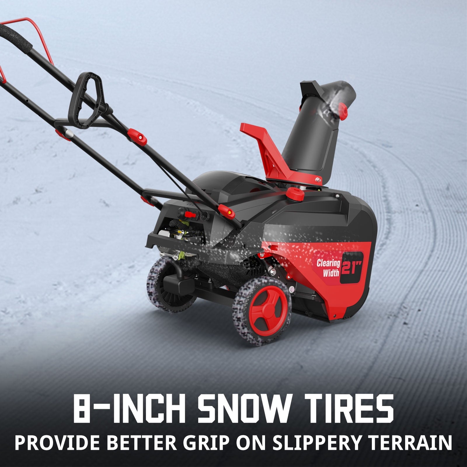 PowerSmart 21 inch 212cc Single Stage Gas Snow Blower DB7006B