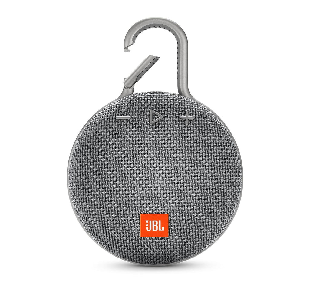 JBL Clip 3 Portable Bluetooth Speaker with Carabiner - Gray