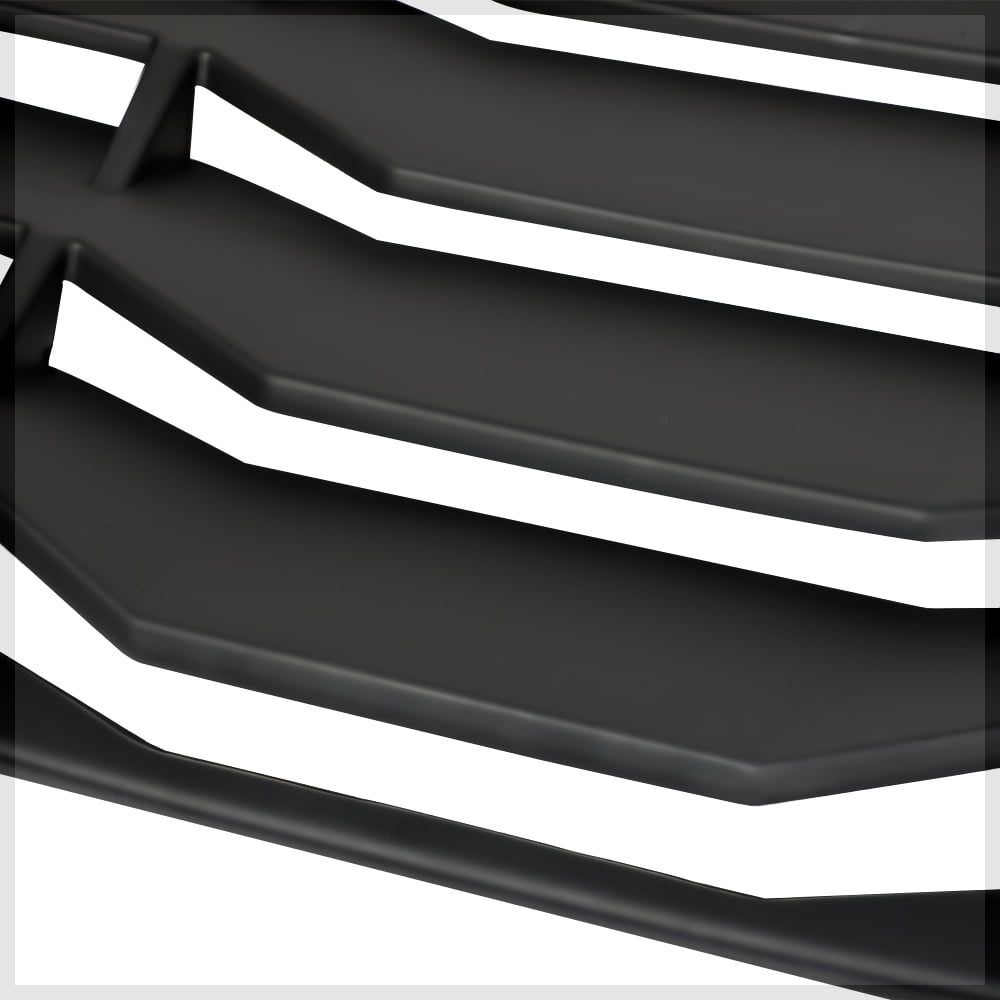Black Rear Window Louver Sun Shade Cover Vent for 09-20 Nissan 370z Fairlady Z34 10 11 12 13 14 15 16 17 18