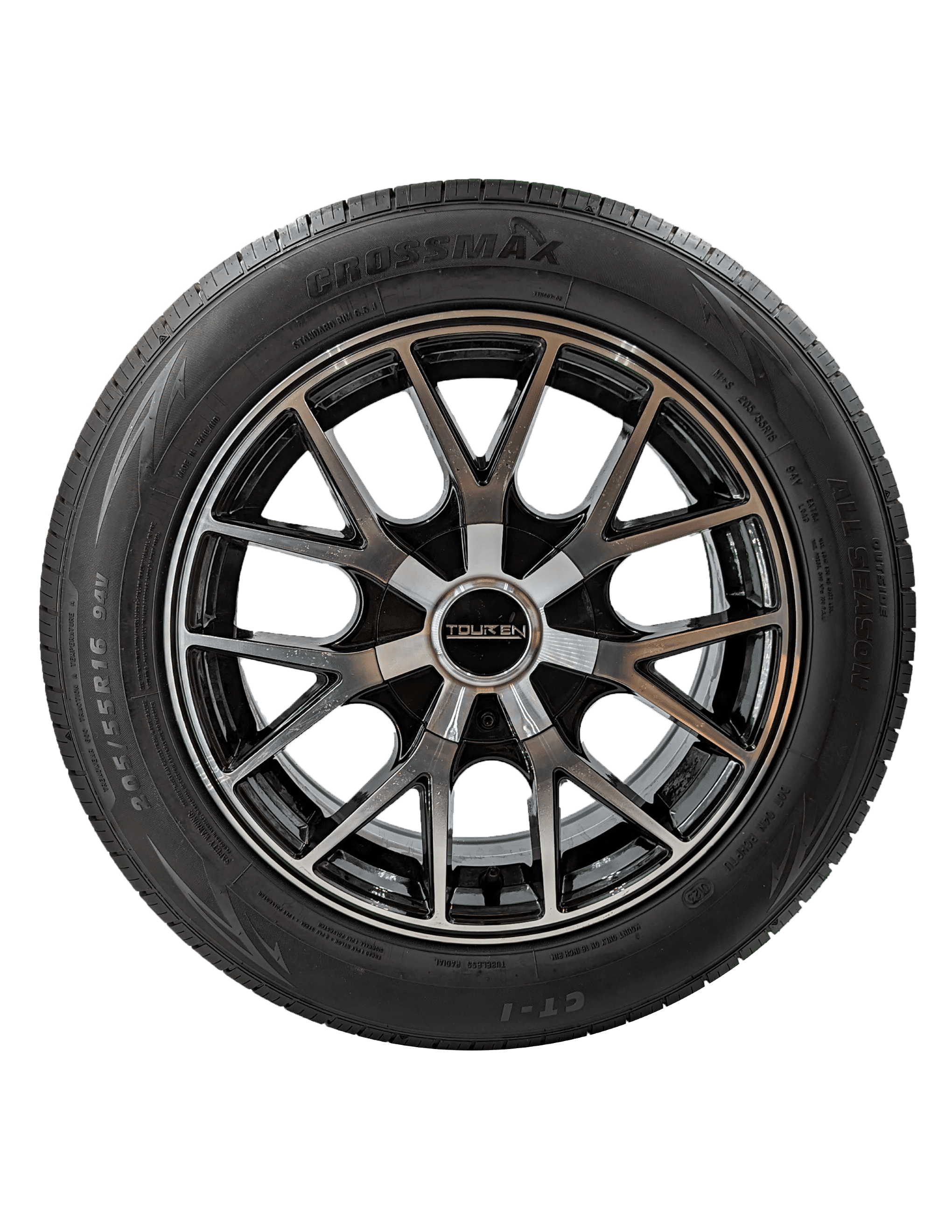 Crossmax 215/55R17 94V CT-1 All-Season Tire Fits: 2011-15 Chevrolet Cruze Eco, 2012-14 Toyota Camry Hybrid XLE