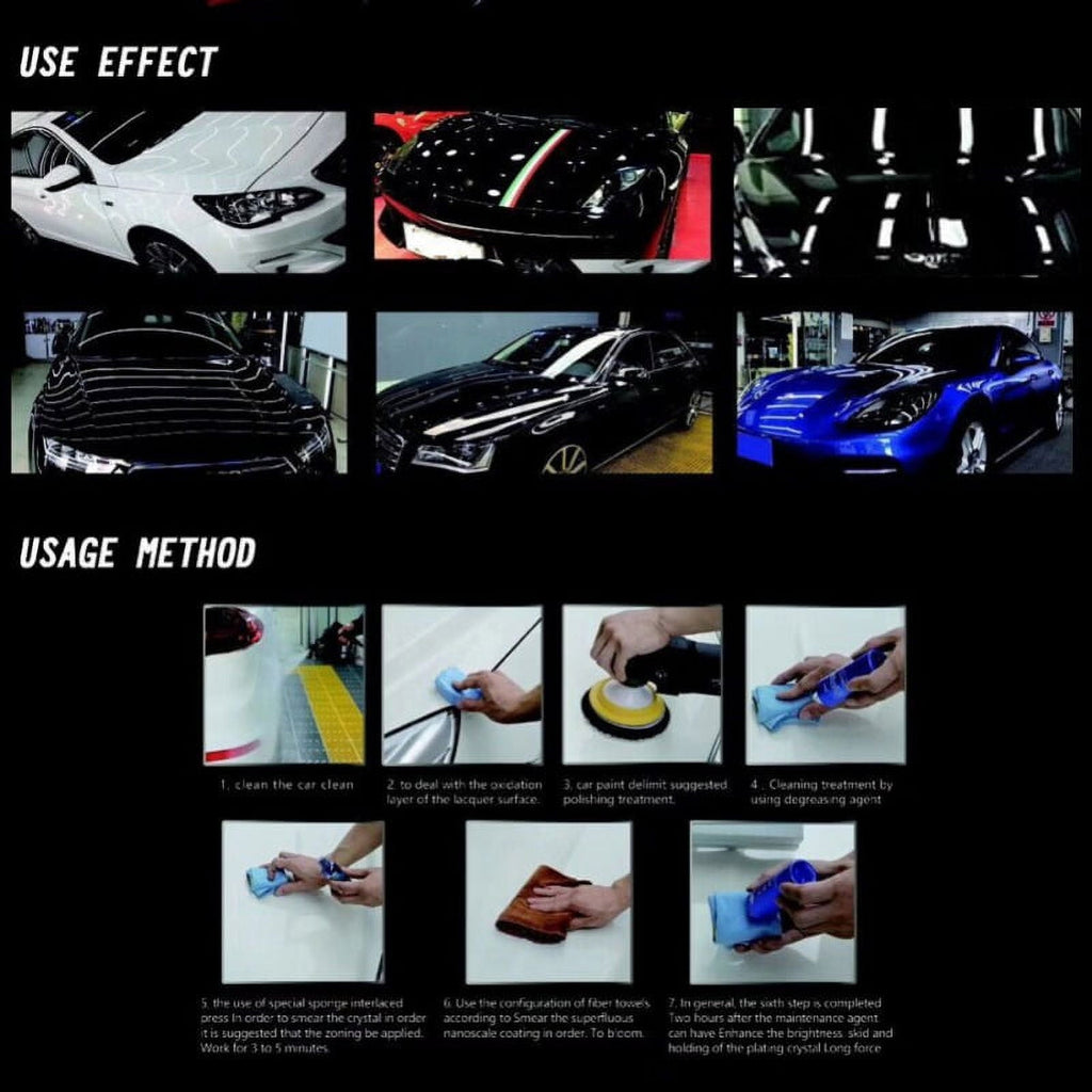 30ML Car Liquid Ceramic Coat Plating Solution Anti-scratch 9H Hardness Super Hydrophobic Glass Coating