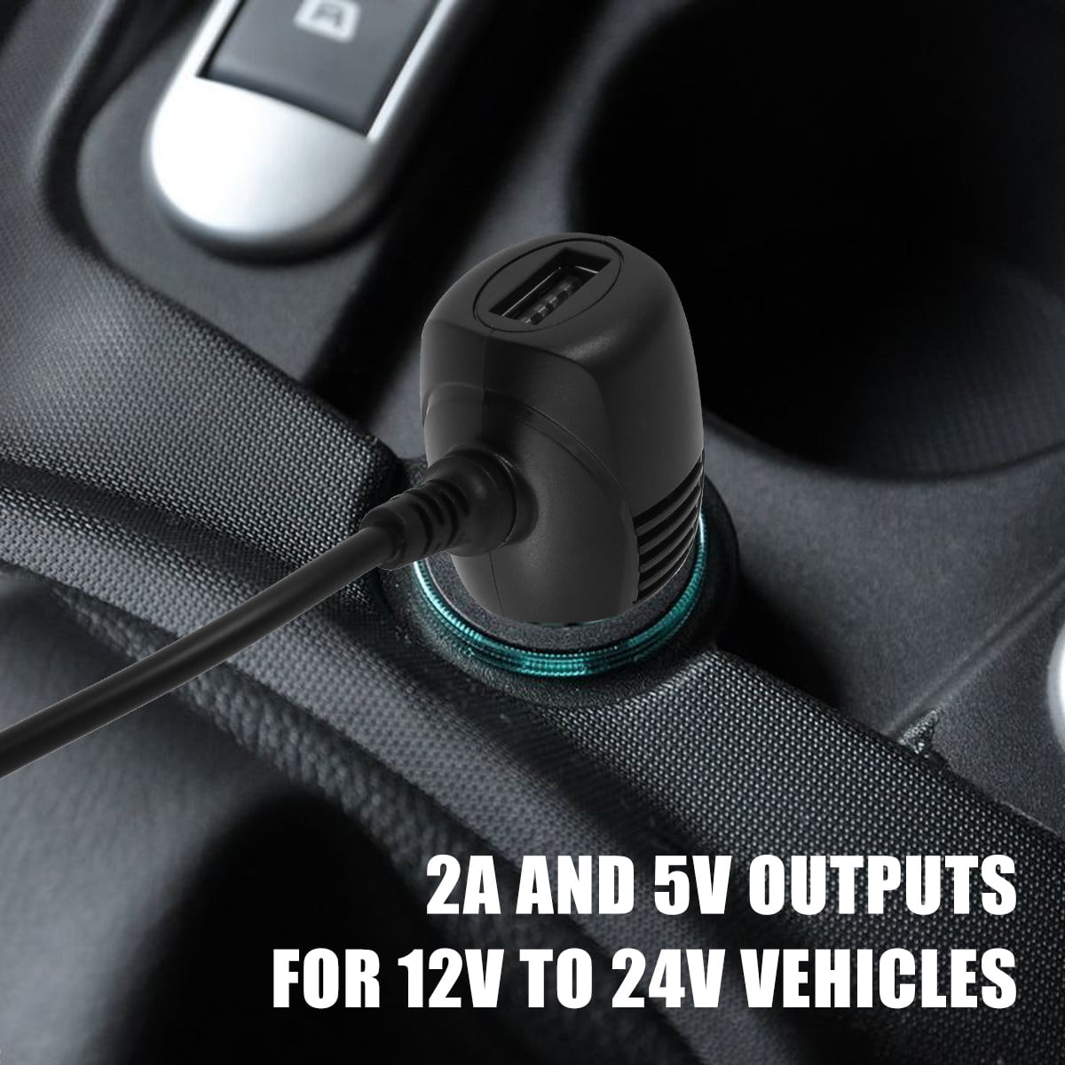 Universal Dash Cam Power Lead DC 5V Quick Charger Mini USB Charging Cable 3.5M/11.5FT Wire Long Power Supply Cable Cord for Mobile Phones MP3 MP5 Tablet Computers DVRs Recorders GPS