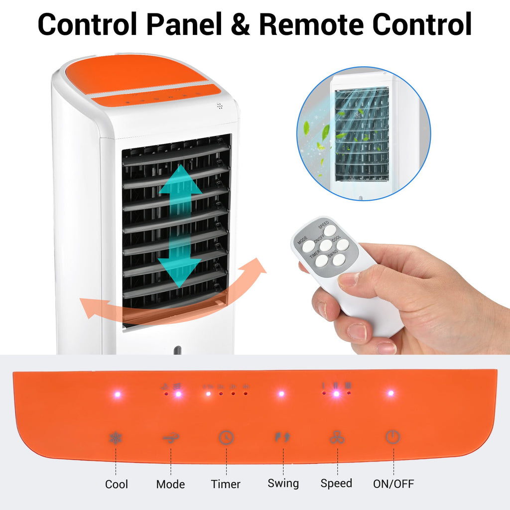 Yescom 3-in-1 Portable Evaporative Air Cooler 110V Fan w/ Humidifier & Remote Control for Bedroom RV