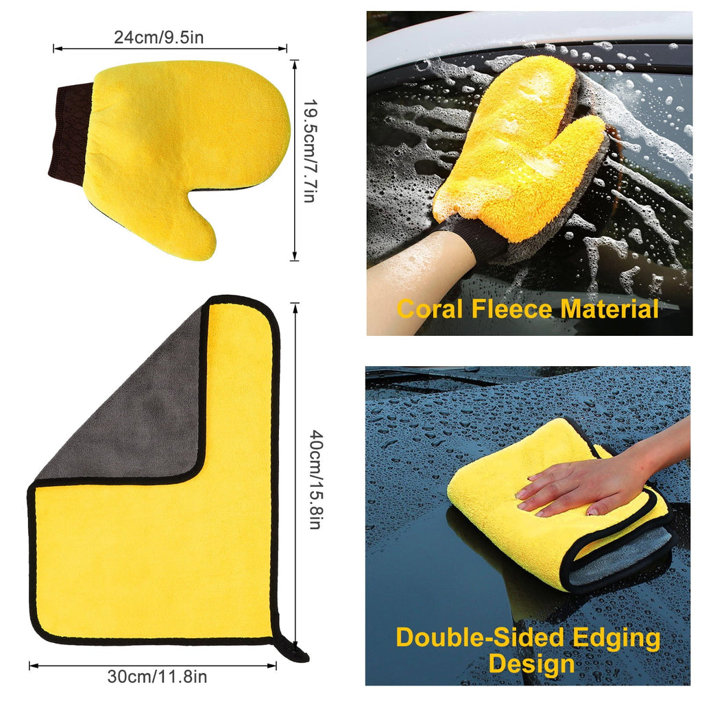 vrillo QJ600 16pcs Electric Spin Scrubber Car Cleaning Tools Kit, Cordless Car Detailing Brushes Set for Interior, Exterior Cleaning