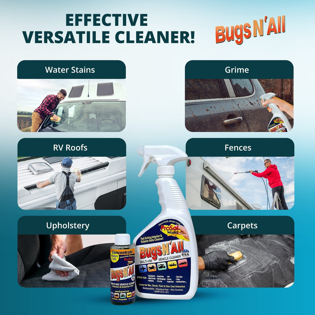 ProSol Works Bugs N All - Bug and Tar Remover Car Detailing Product, 4 oz
