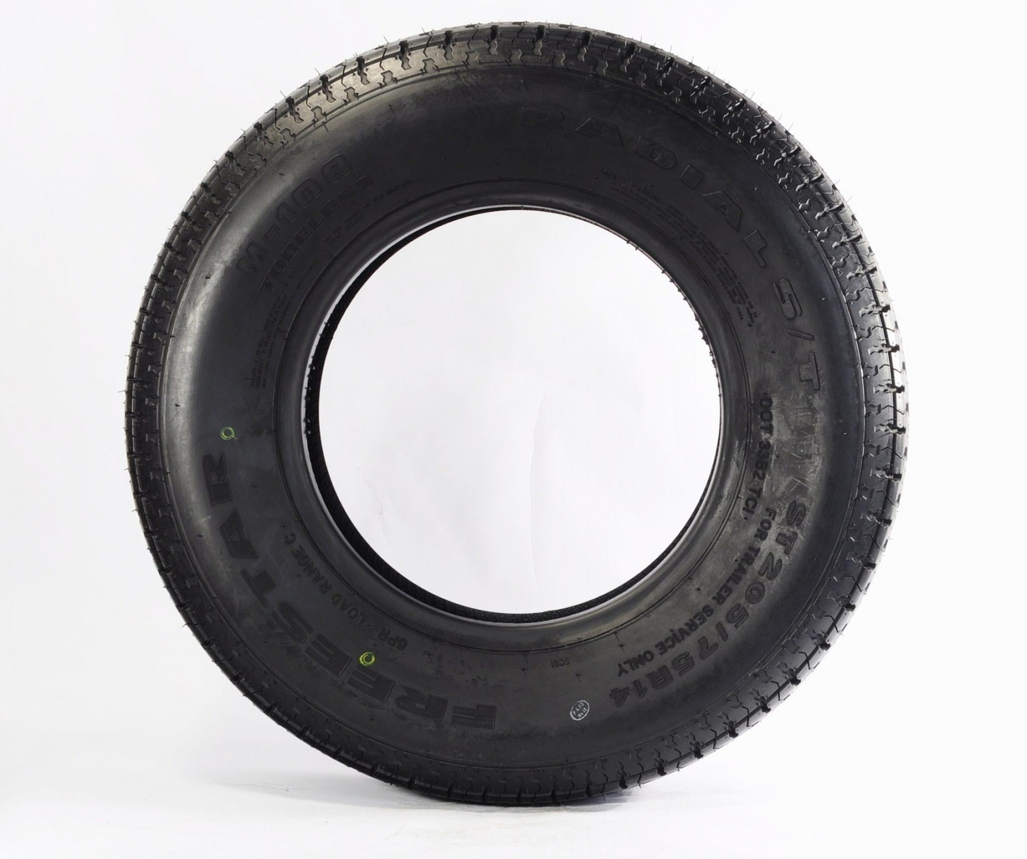 Two Rainier Radial ST205/75R14 Trailer Tires Load Range C 1760# 205/75 R 14 Tire