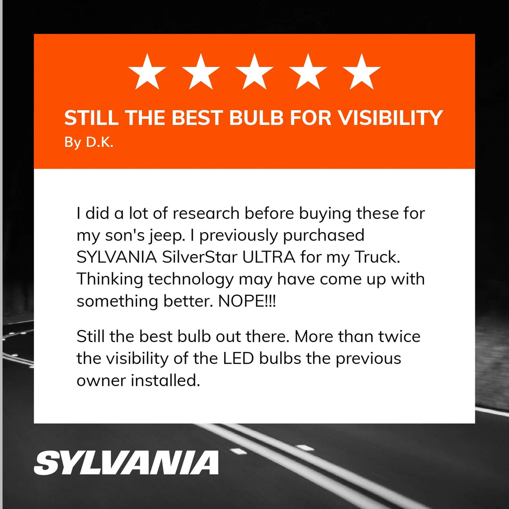 Sylvania H7 SilverStar Ultra Halogen Headlight Bulb, Pack of 2