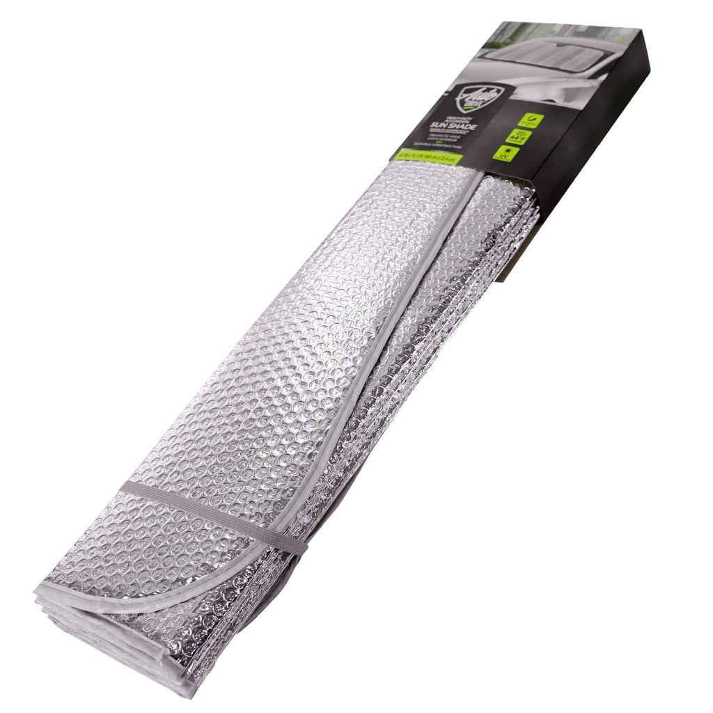 Auto Drive Universal Fit On Most Vehicles' Windshield Silver Accordion Sunshade 1 Pack, 63'' x 28.5''