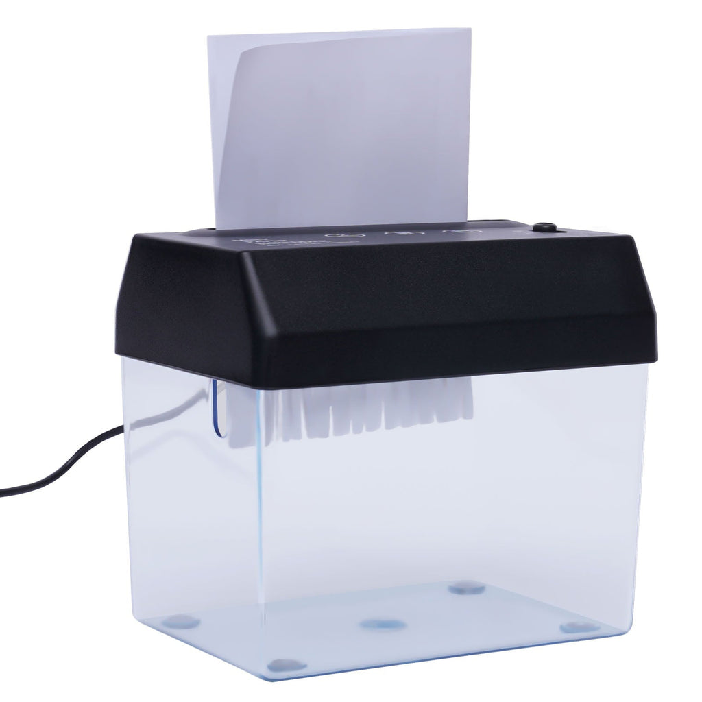 Loyalheartdy Desktop Paper Strip-Cut Small Mini USB Shredder for Home Office