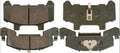 Southwest Wheel 3,500-6,000 lbs. Trailer Semi-Metallic Disc Brake Pads
