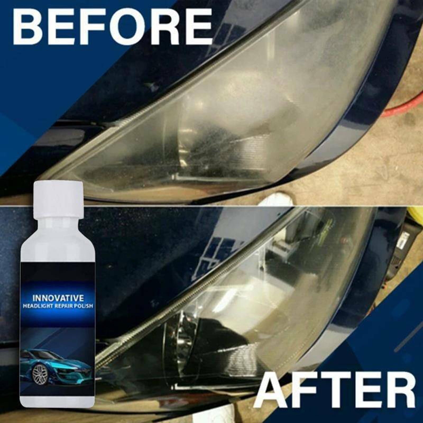 Giyblacko Cleaning brushes with handles Polish Headlight Renewals 20ml Headlight Kit Liquid Car Cleaning Cleaning Supplies
