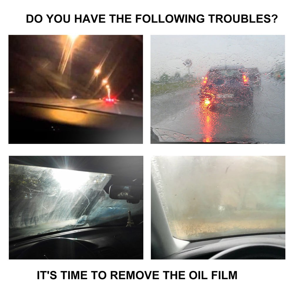 Car Cleaner Glass Oil Film Remover Windshields Cleaning Liquid 30g