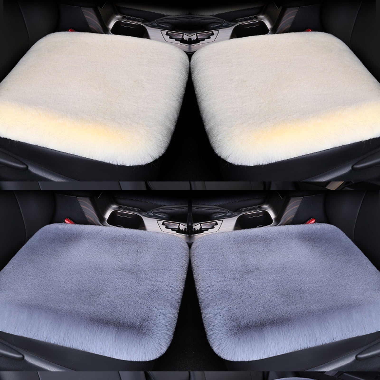 Twowood Winter Universal Warm Plush Soft Car Seat Cushion Non-slip Pad Cover Protector