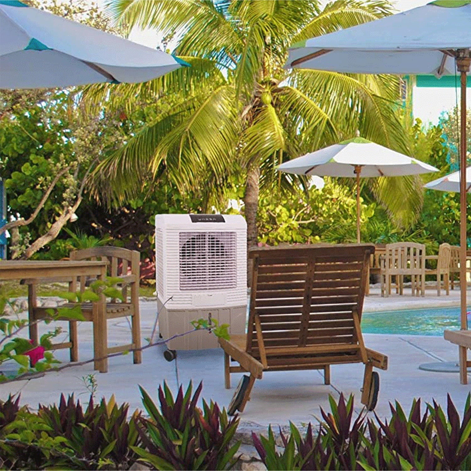 Hessaire Outdoor Portable 700 Sq Ft Evaporative Cooler Humidifier