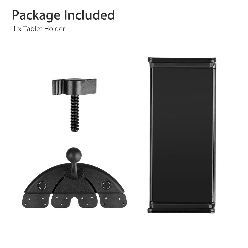 Tablet Car Mount, TSV Universal Car CD Slot Mount, 360degree Rotation Adjustable CD Player Holder Fit for 8-10" iPad Air, Pro, Samsung Tab, LG, HTC Tablets