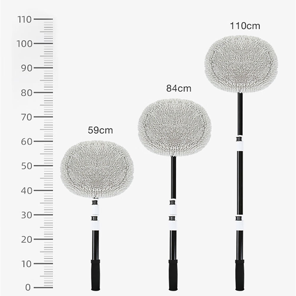 TITOUMI 47.5" 2 in 1 Car Wash Brush Cleaning Mop Kit with Long Handle, Supplies Car Mop for Scratch-Free Car RV Truck SUV
