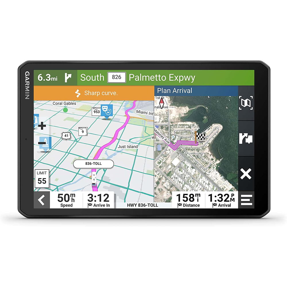 Garmin 010-02748-00 RV 895 8" RV GPS Navigator Bundle with Deco Gear Dual DC12V/24V Electronic Multifunction Car Socket and Deco Gear Hard Shell EVA Case