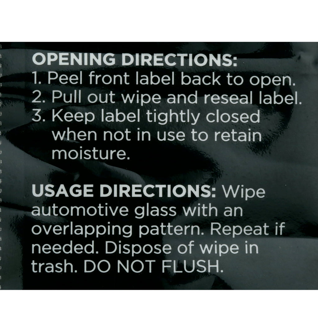 Auto Drive Streak-Free Glass Wipes - Ammonia Free Formula (30 Count)