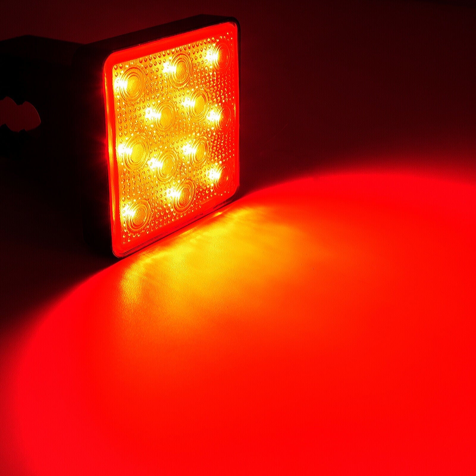 2" Cars Trailer Hitch Cover Light Led Brake Rear Stop Indicator Light Trailer Parts Red