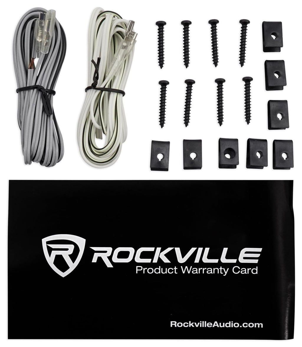 (4) Rockville RV46.3A 4x6" 3-Way Car Speakers 1000 Watts/140 Watts RMS CEA Rated