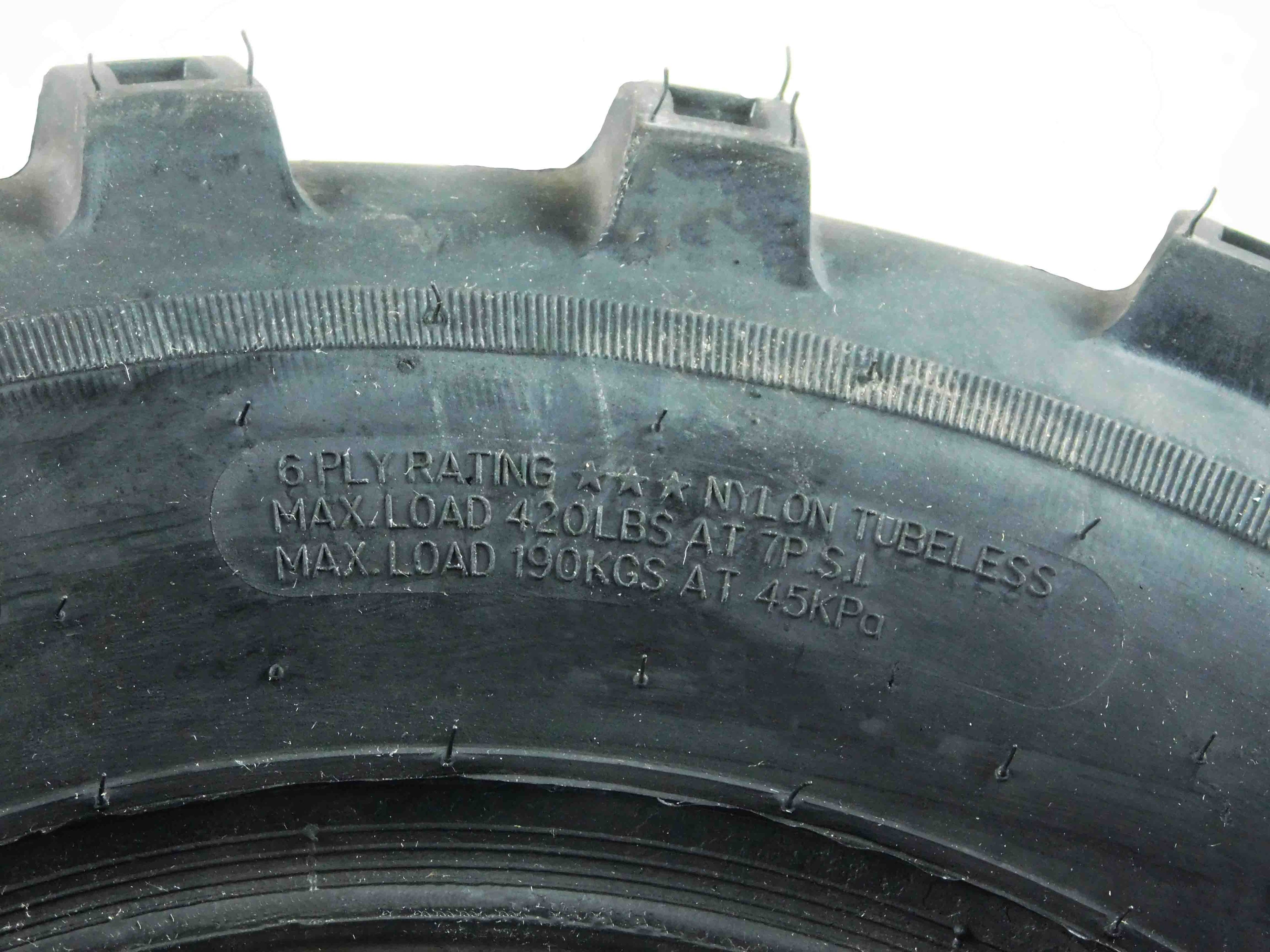 MASSFX 25X10-12 MS ATV Tire 2 Set Rear 6PLY 1/2 Tread Depth