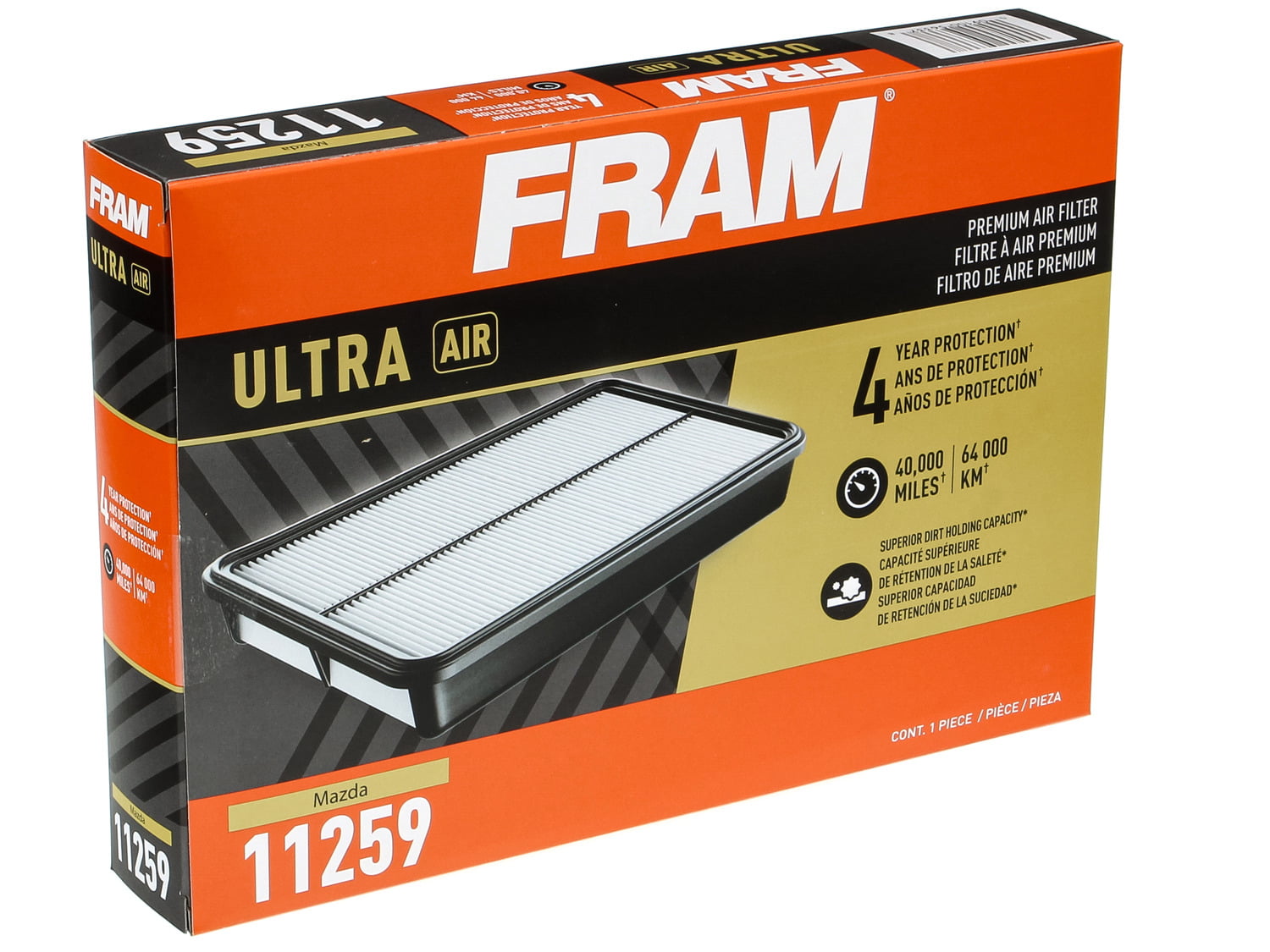 FRAM Ultra Air XGA11259, Premium Engine Air Filter, Replacement Filter for Select Mazda Vehicles Fits select: 2013-2023 MAZDA CX-5, 2012-2018 MAZDA 3