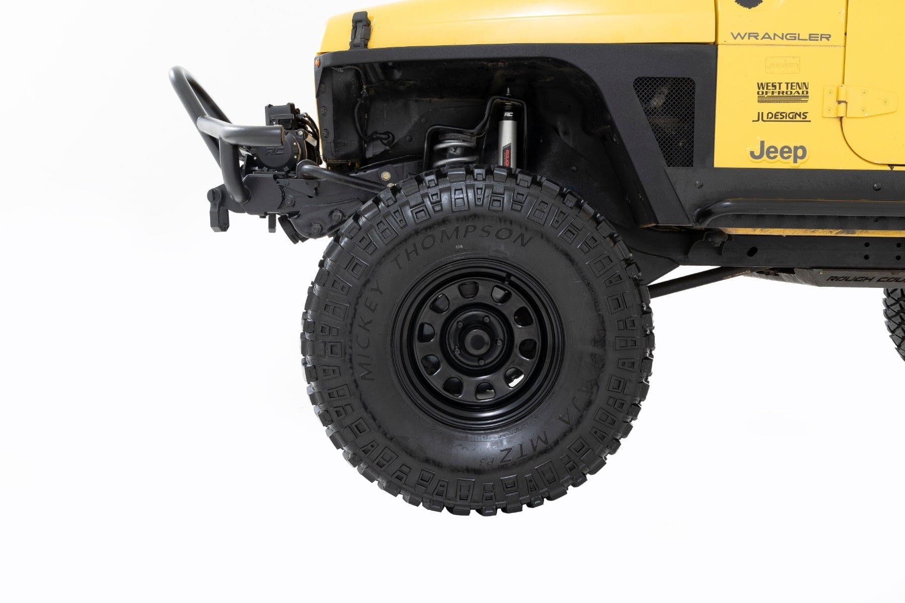 Rough Country Black Steel Wheel | 15x8 | 5x4.5 | -19mm  - RC158545