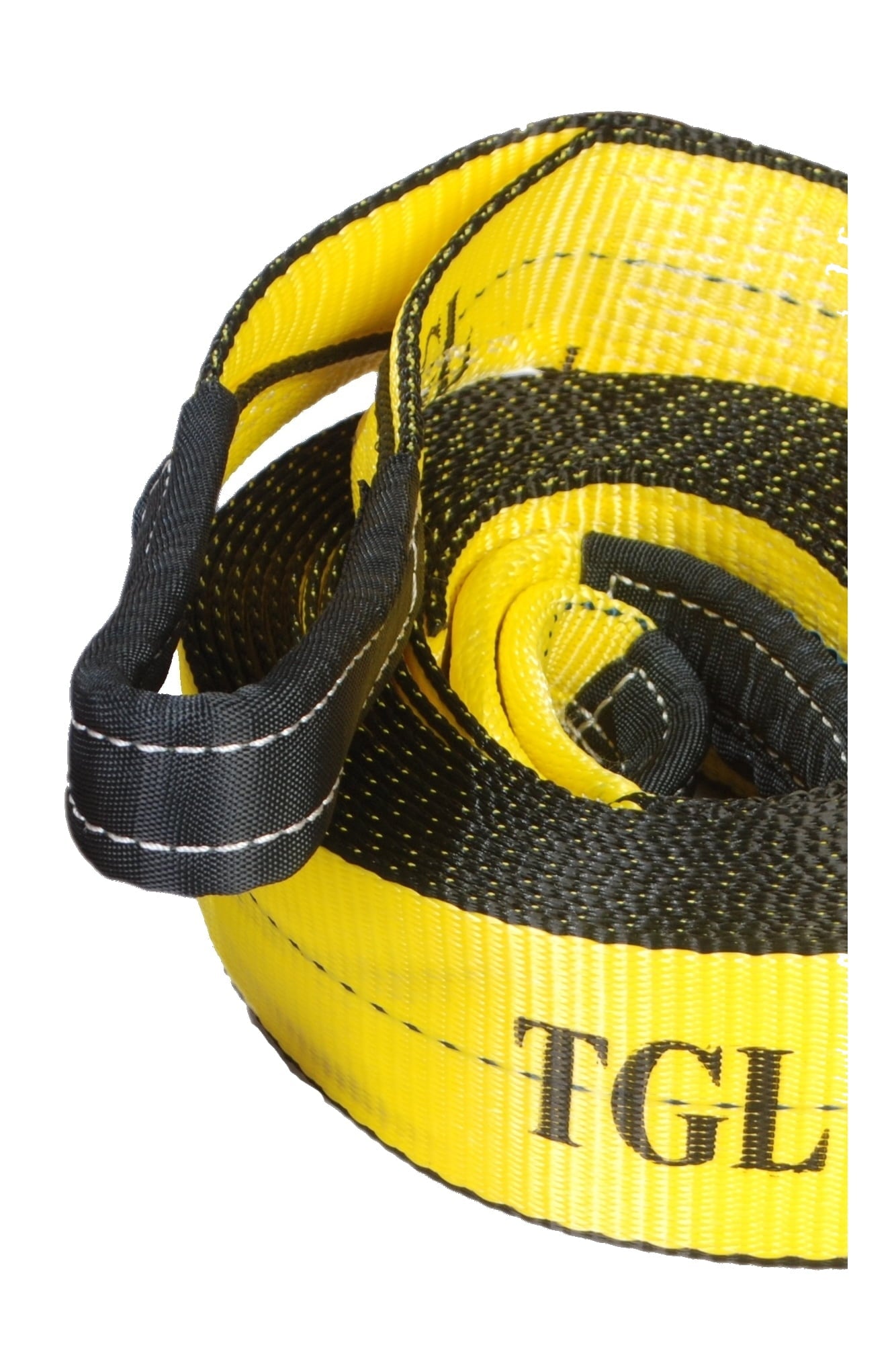 TGL 3 inch, 20 Foot Tow Strap, Polyester Material, 30,000 Pound Capacity with Reusable Storage Strap