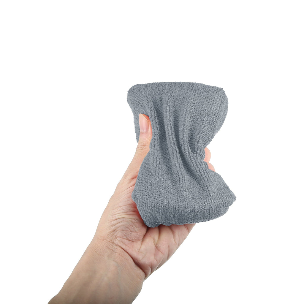 Unique Bargains 2pcs Gray Microfiber Detailing Applicator Sponges for Applying Wax Car Wash Dirt Washing Tool
