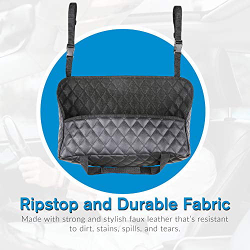 eveco Purse Holder for Cars - Car Purse Handbag Holder Between Seats - Auto Storage Accessories for Women Interior - Automotive Consoles and Organizers Net Pocket for Front Seat