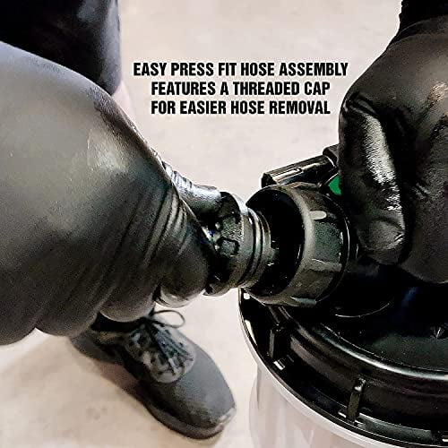 OEMTOOLS 24397 Manual Fluid Extractor (9.5L), Oil Extractor Pump, Transmission Fluid Pump, and More, Oversized Handle Manual Oil Pump Extractor, Oil Change Pump W/ 2 Adapters