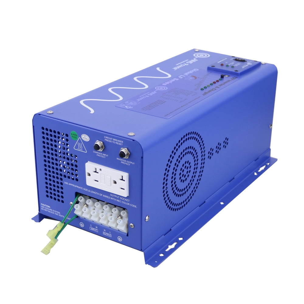 AIMS Power PICOGLF30W24V120V 3000 Watt 24 Volt Pure Sine Inverter Charger