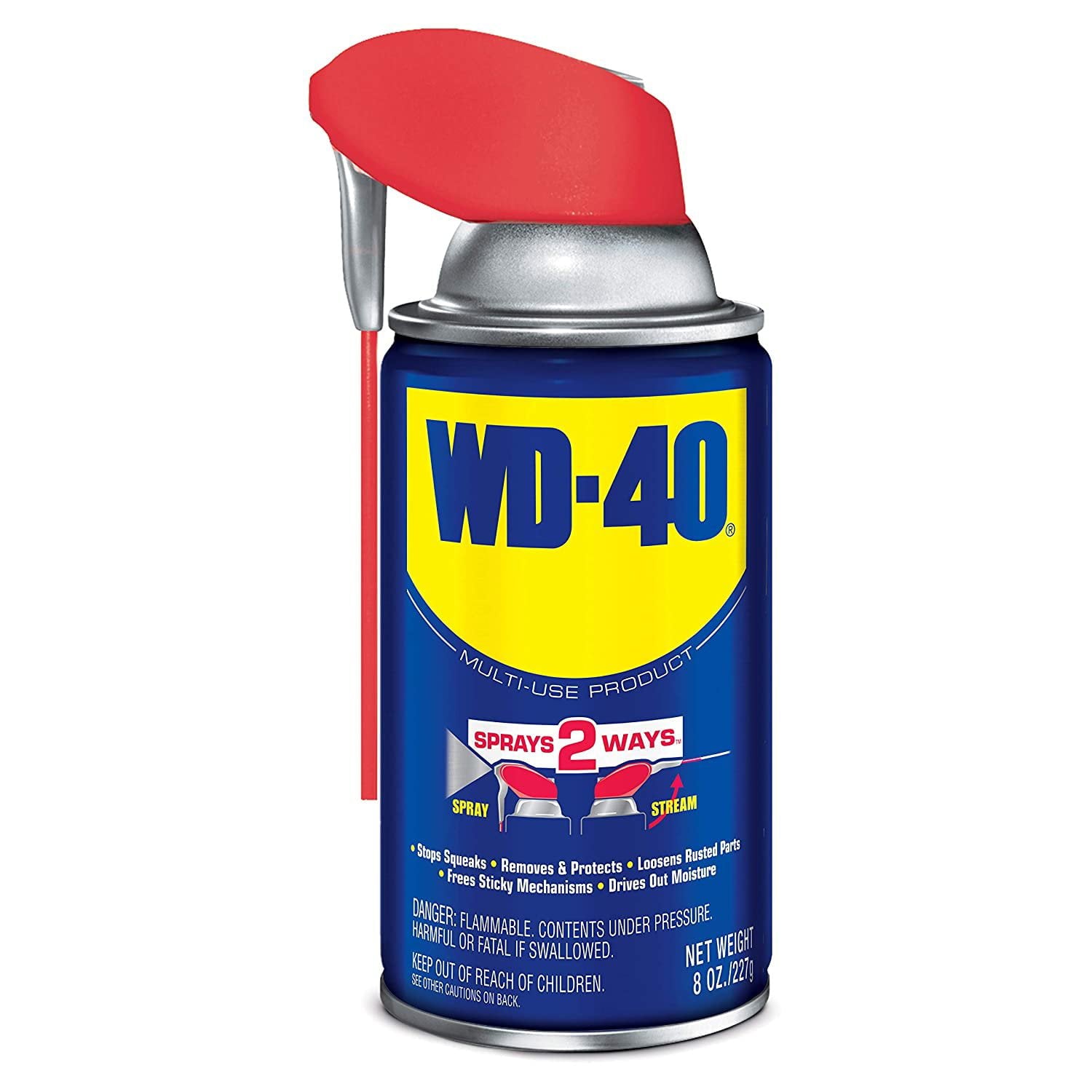 WD-40 Multi-Use Product with Smart Straw Sprays 2 Ways, 8 OZ - (3-Pack)