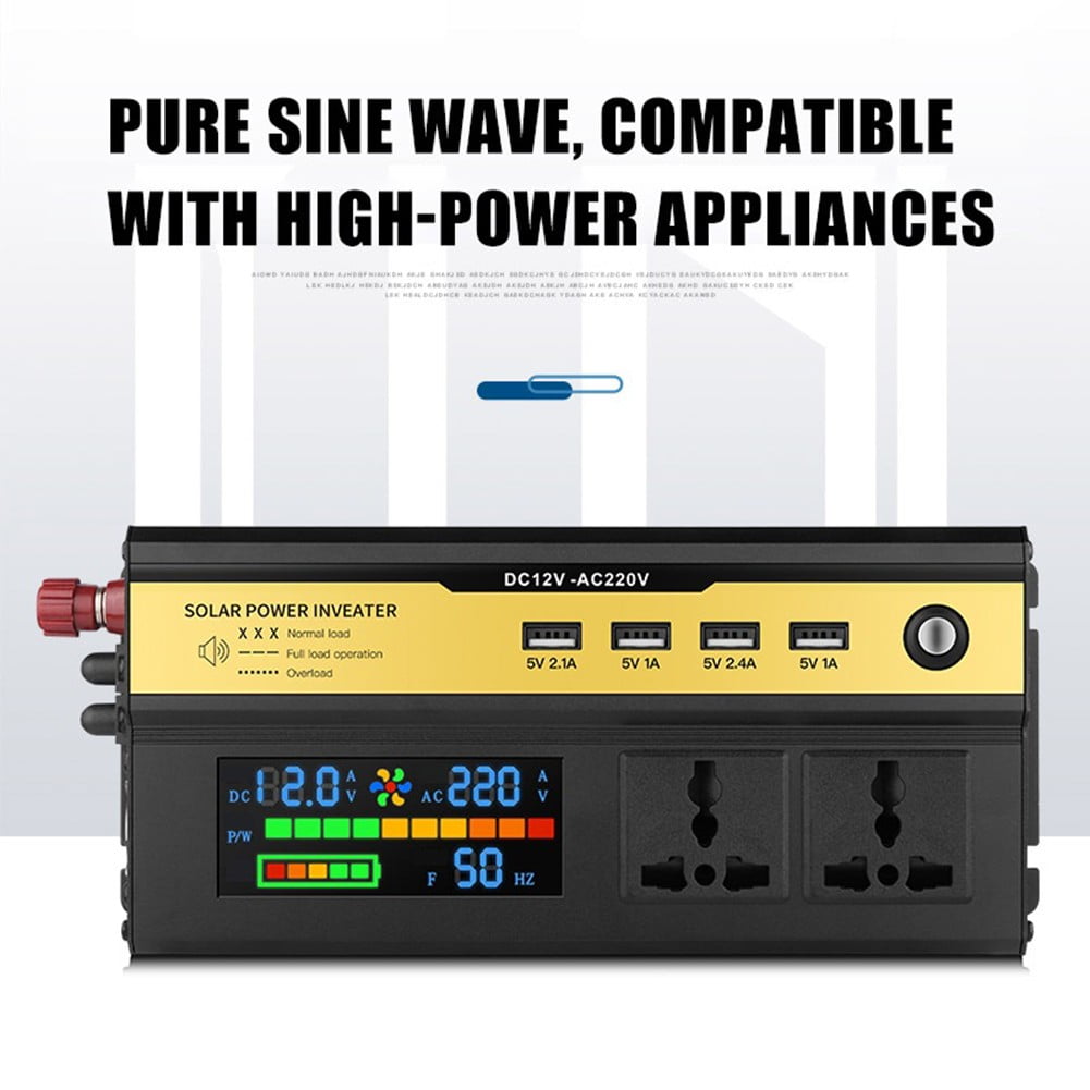 Geege 5000W Sine Wave Inverter High Power Car Inverter Solar Inverter 12v/24v-220v