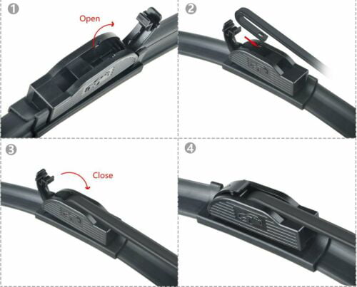 ABLEWIPE 26"+14" Windshield Wiper Blades Fit For Nissan Rogue 2013-2008 / Rogue Select 2015-2014 / Sentra 2019 / Versa 2011-2007, Set of 2 for car front Window