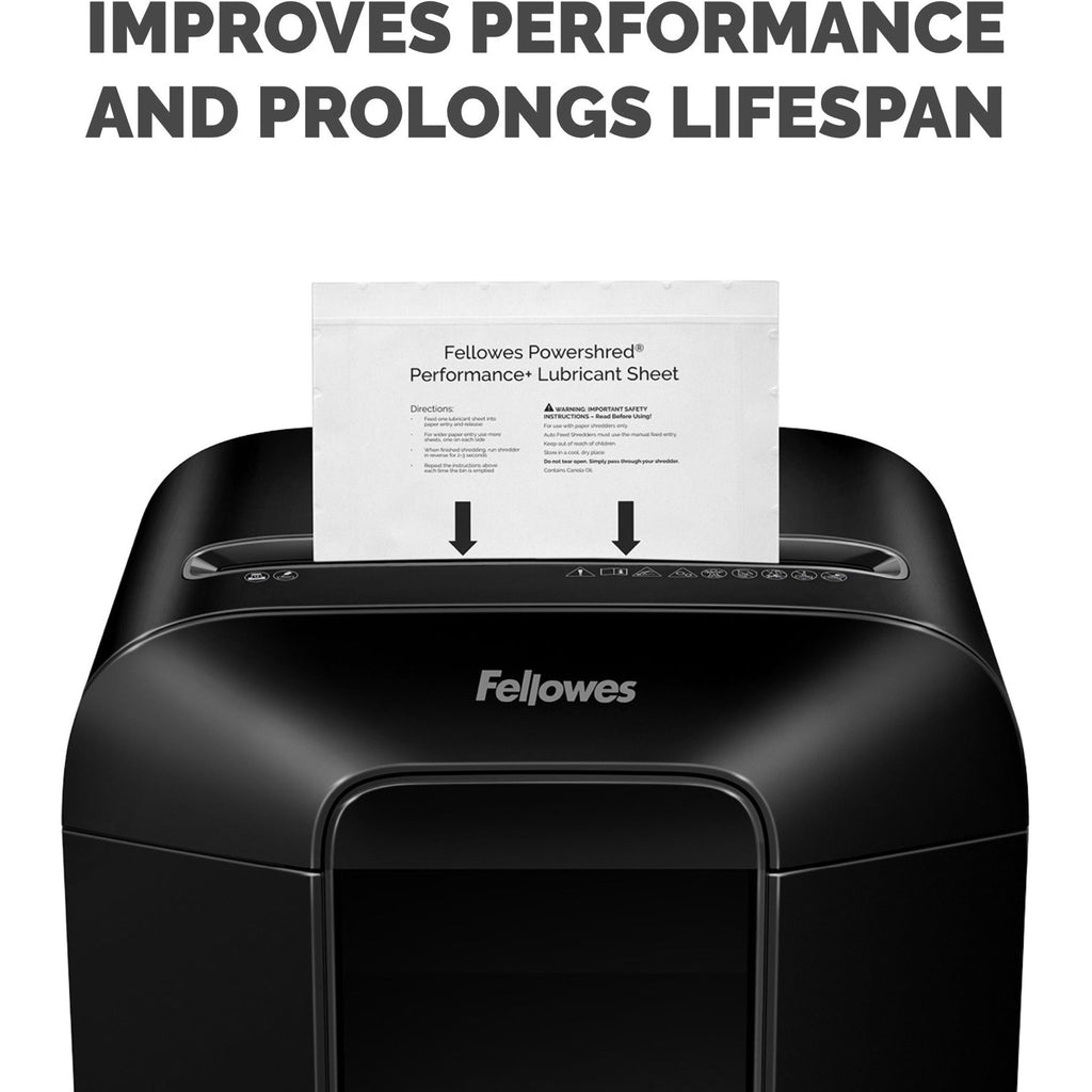 Fellowes FEL4015501 Oil Shredder, White - 10 Sheets - Pack of 10