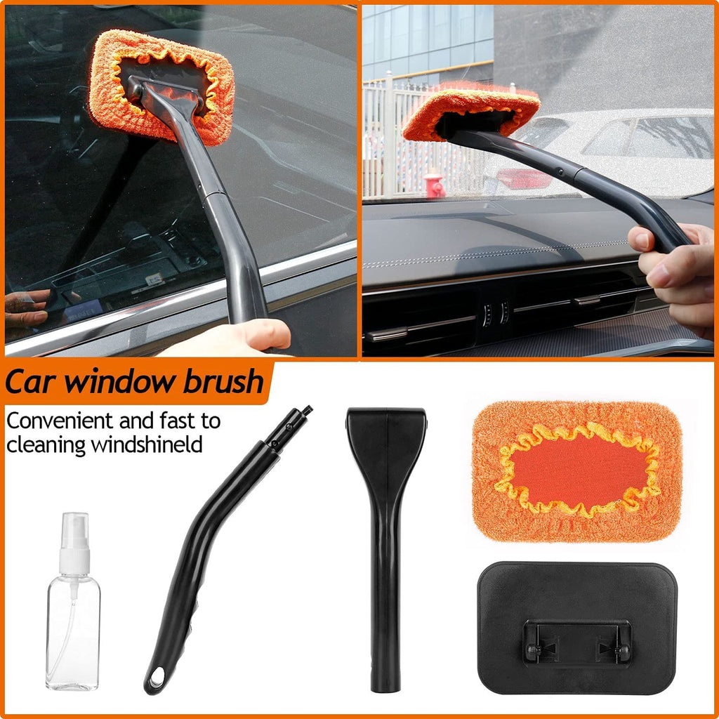THINKWORK Car Duster Interior Kit, Car Cleaner Set Made by THINKWORK TW6068 (Orange)
