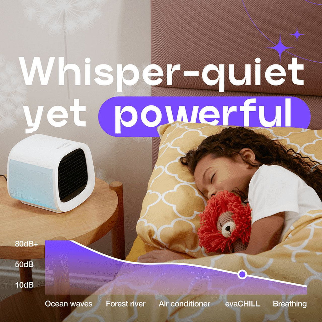 Evapolar evaCHILL Personal Air Cooler, Portable Air Conditioner, Evaporative Mini Air Cooler, Humidifier, Cooling 27 oz