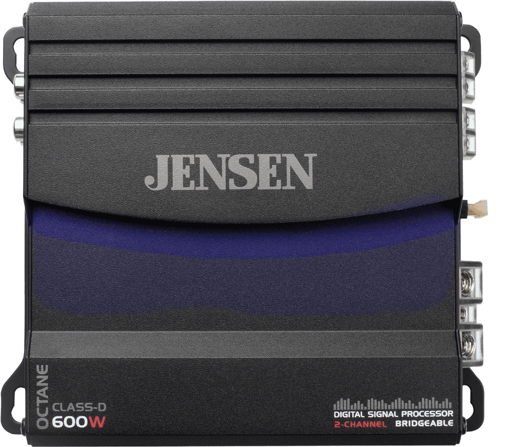 JENSEN XDA92RB Class D 2 Channel Bridgeable Amplifier with 80 Watts x 2 RMS, 600 Watts