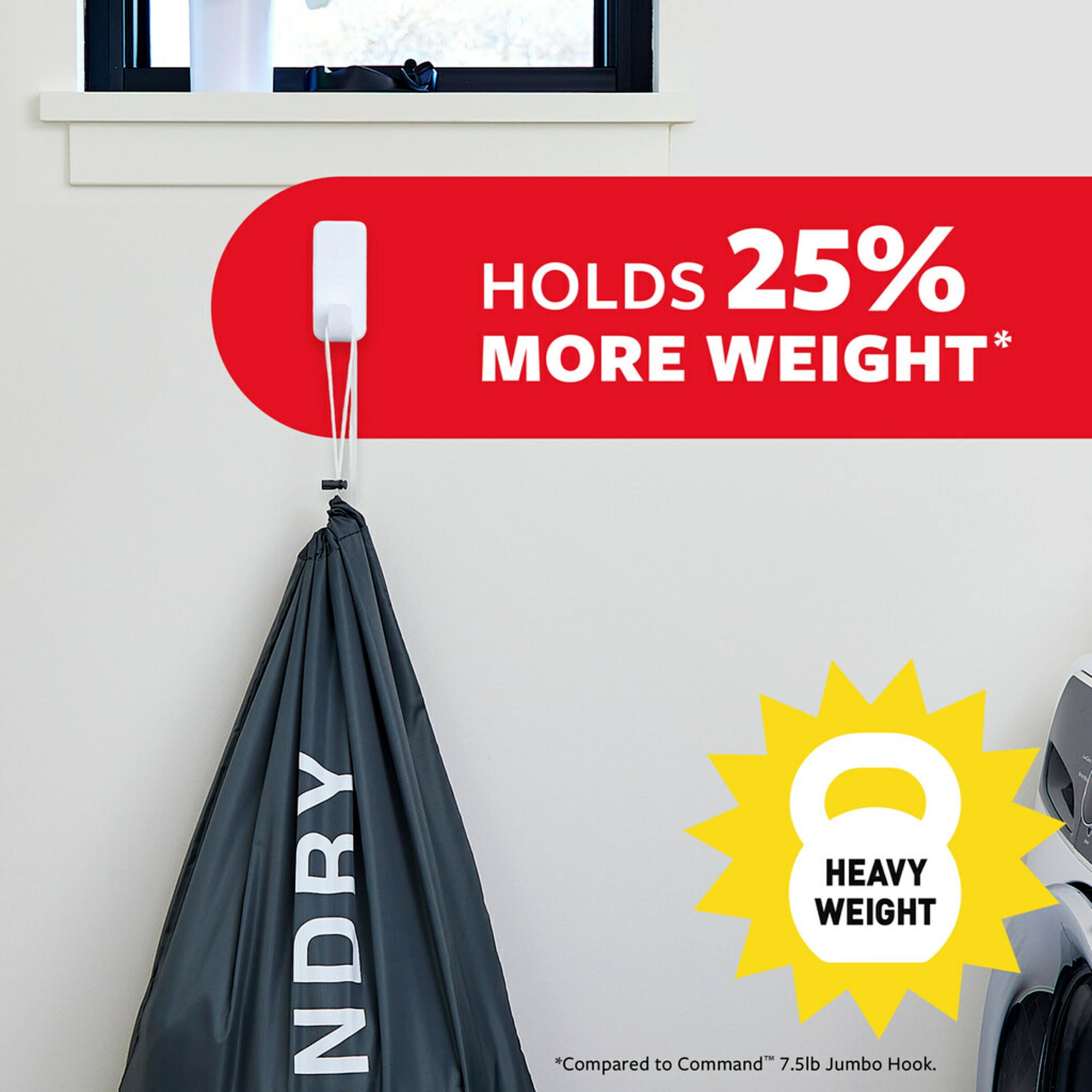 Command 10 Lb XL Heavyweight Wall Hook, Damage Free Hanging of Christmas Decor, 2 Hooks