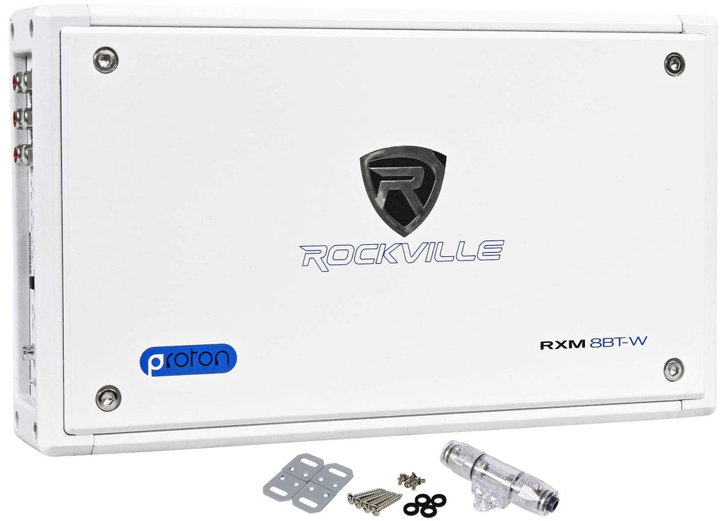 Rockville RXM8BTW 8 Channel 1500 Watt Bluetooth Car Stereo Amplifier Amp