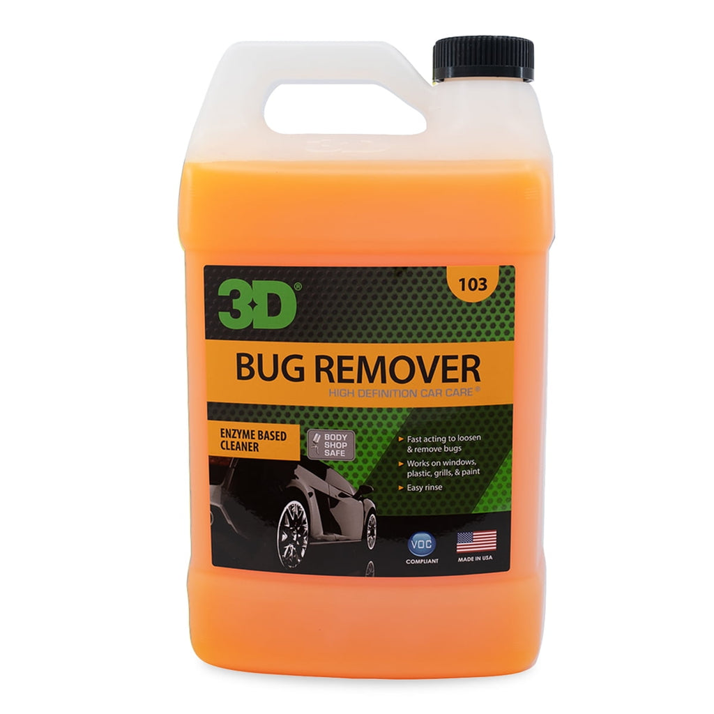 3D Bug Remover - All Purpose Exterior Cleaner & Degreaser to Wipe Away Bugs on Plastic, Rubber, Metal, Chrome, Aluminum, Windows & Mirrors, Safe on Car Paint, Wax & Clear Coat 1 Gallon