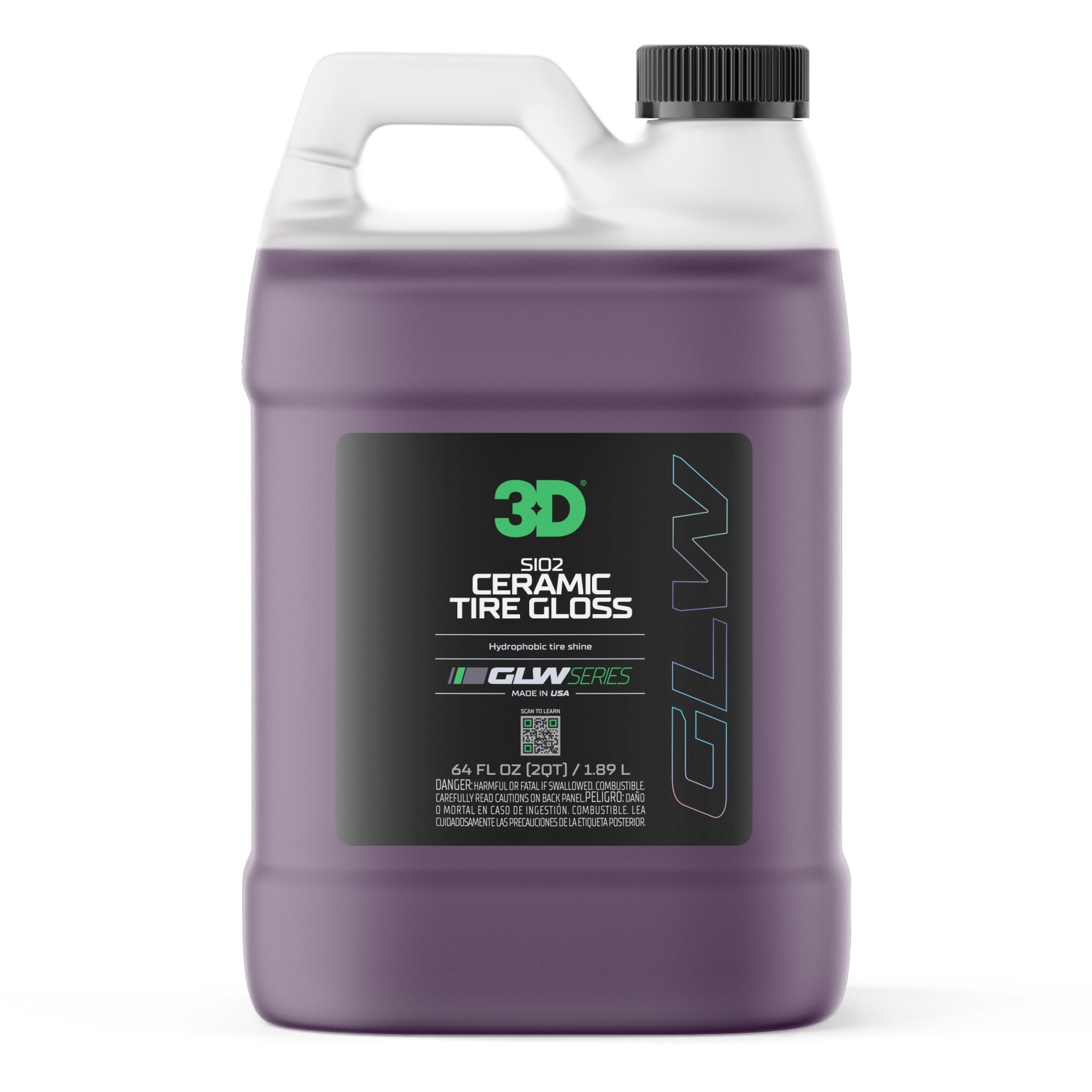 3D GLW Series SIO2 Ceramic Tire Gloss 64 oz