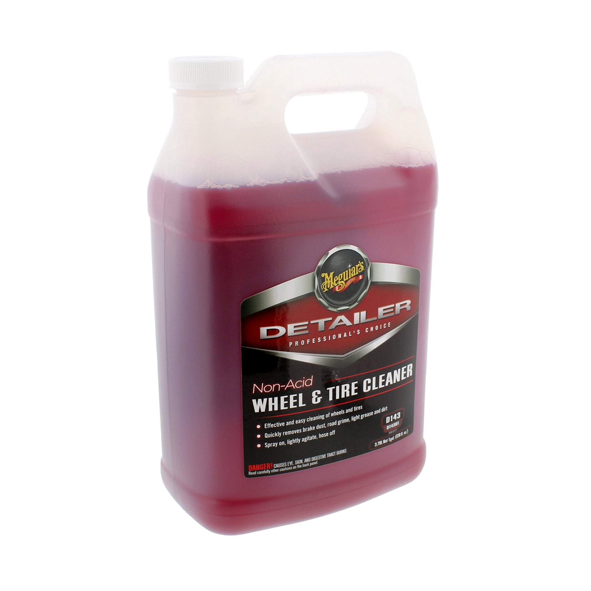 Meguiar's D14301 Detailer Non Acid Wheel & Tire Cleaner for Detailing 1 Gallon