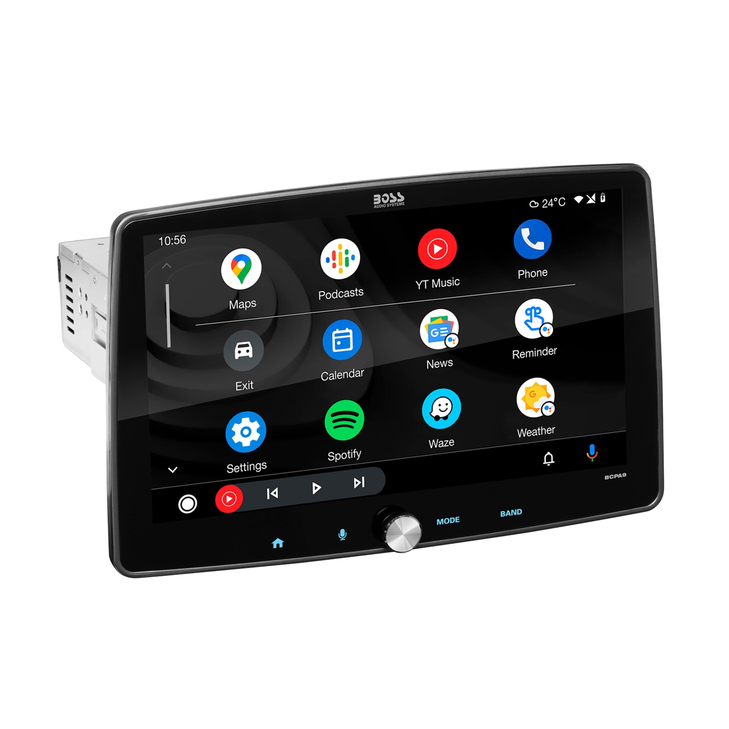 BOSS Audio Systems BCPA9 Apple CarPlay Android Auto 1 Din Car Stereo System