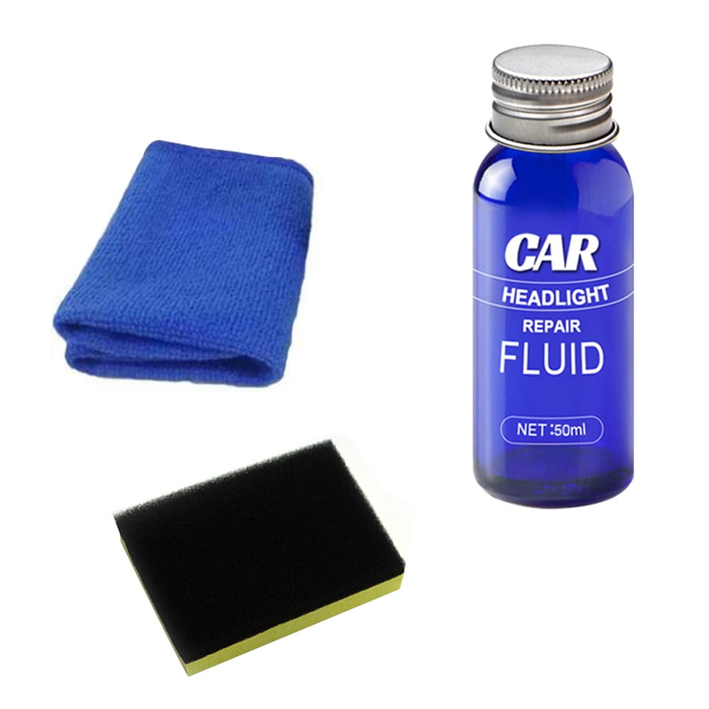 HOTBEST Car Headlight Agent Wipe New Headlight Restore Taillight Kit with Lens Restoration Cleaner - 50ML