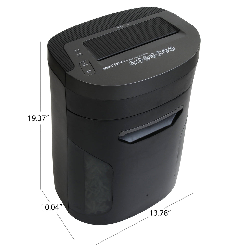 Royal Consumer 16951L 1510MX 15 Sheet Crosscut Paper Shredder