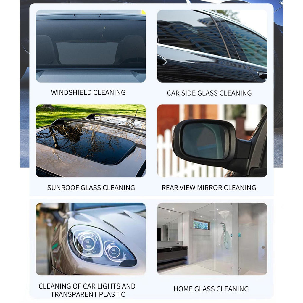 Car Glass Oil Film Cleaner, Glass Film Removal Cream,Popular Car Oil Film Cleaning Emulsion, Windshield Oil Film Stain Removal, Wiper Oil Film Cleaning Agent 150ml